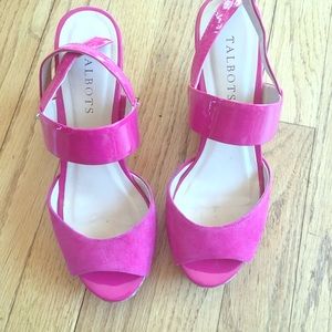 Talbots hot pink Amalia sandal size 6